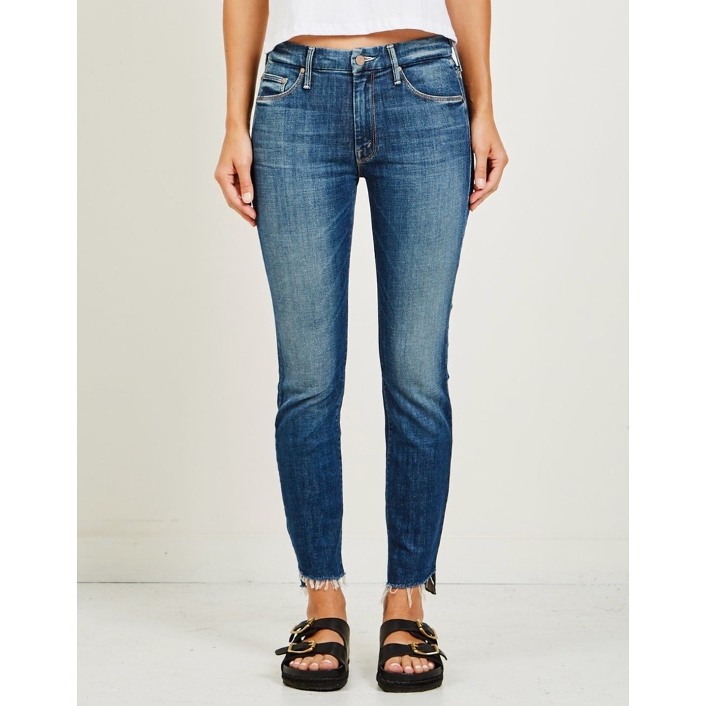 MOTHER | The Looker Ankle Step Fray Jeans Can't Leave It Alone | Sz 26